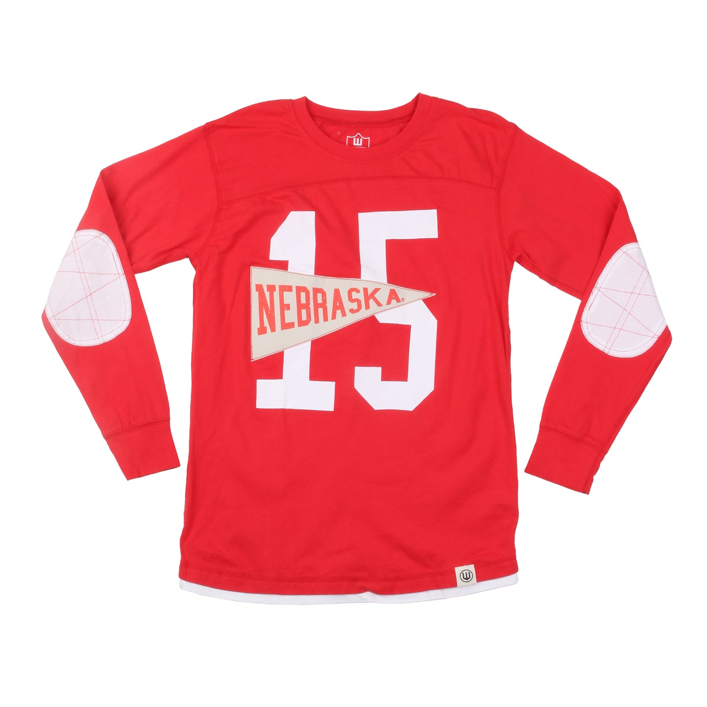 Nebraska Huskers Youth Pennant LS Jersey