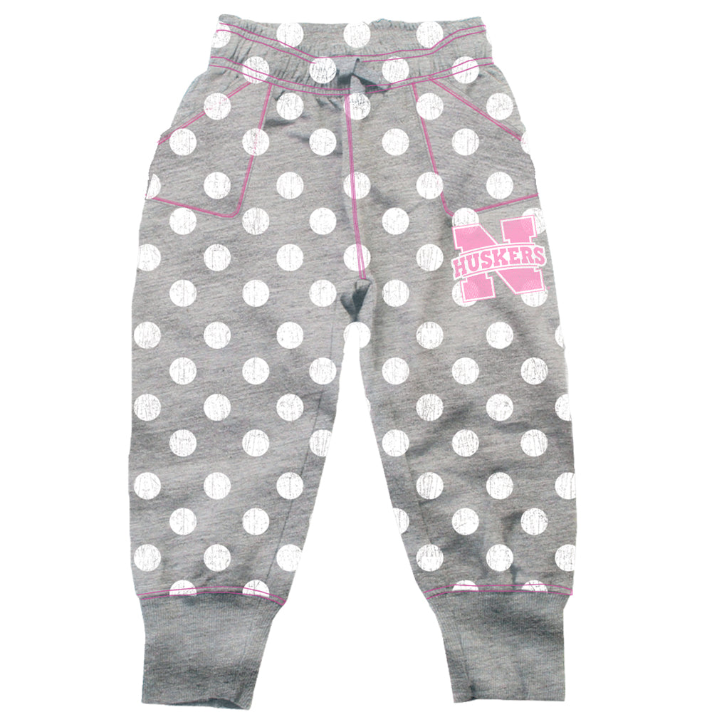 Nebraska Huskers Infant Polka Dot Sweatpants