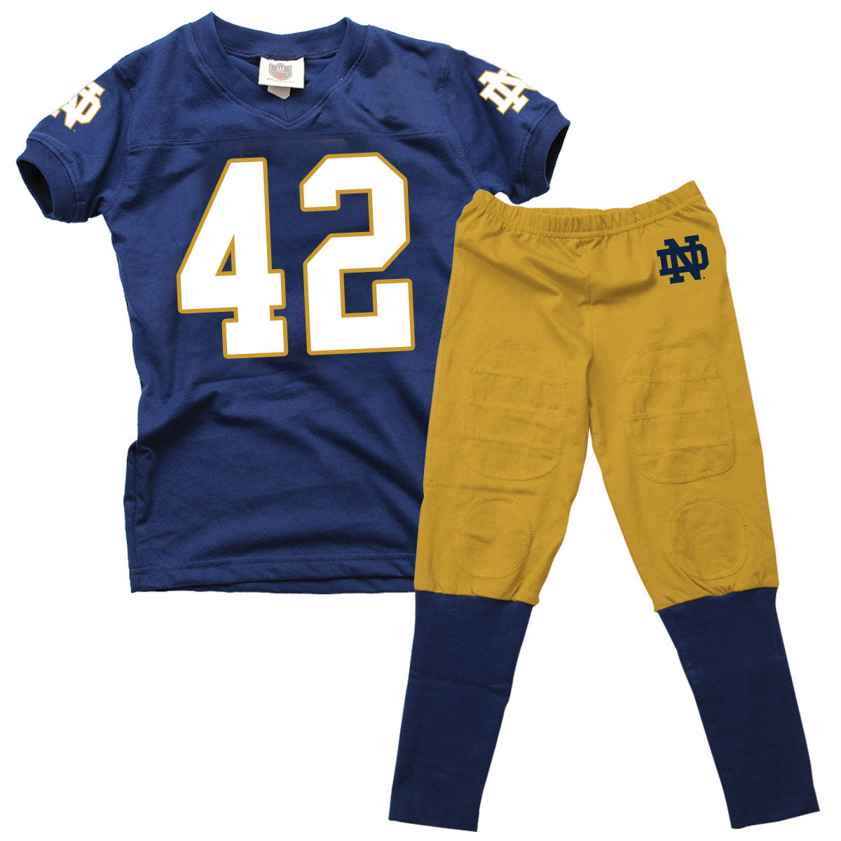 Notre Dame Fighting Irish Kids SS Football Pajama