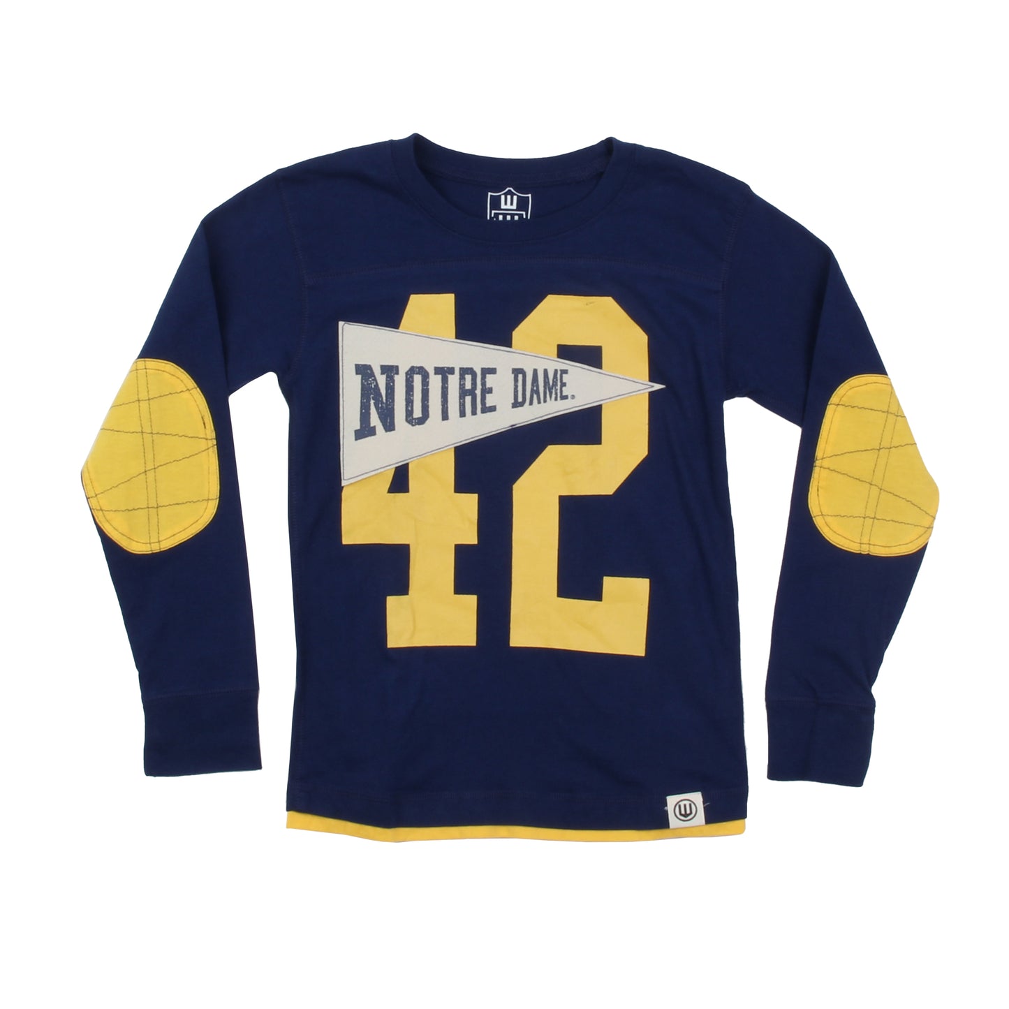 Notre Dame Fighting Irish Youth Pennant LS Jersey