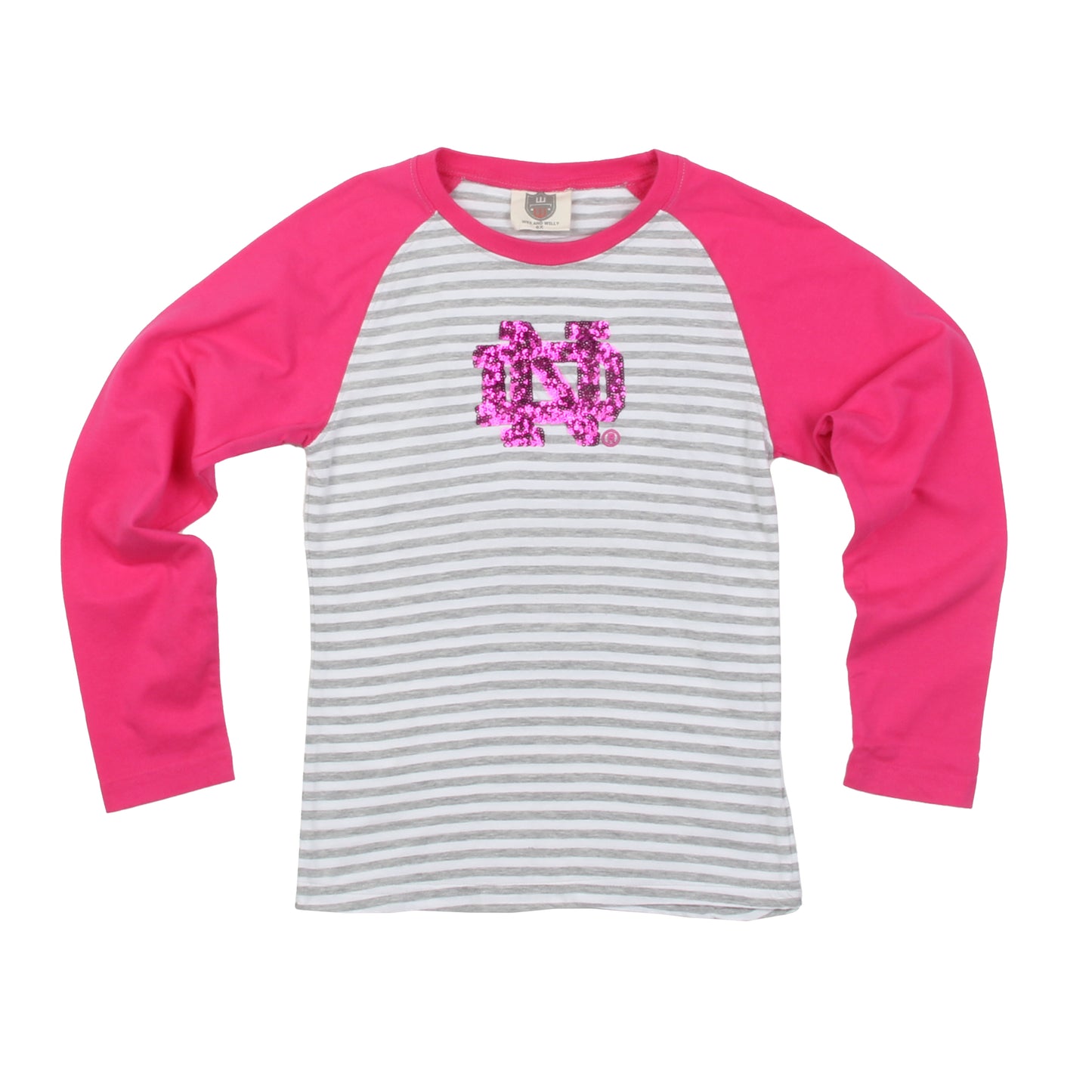 Notre Dame Fighting Irish Youth Sequin Raglan