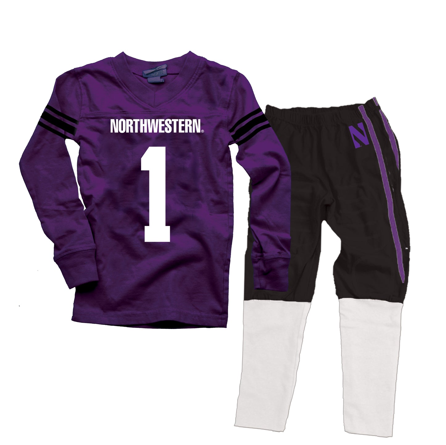 Northwestern Wildcats Kids Football Pajama