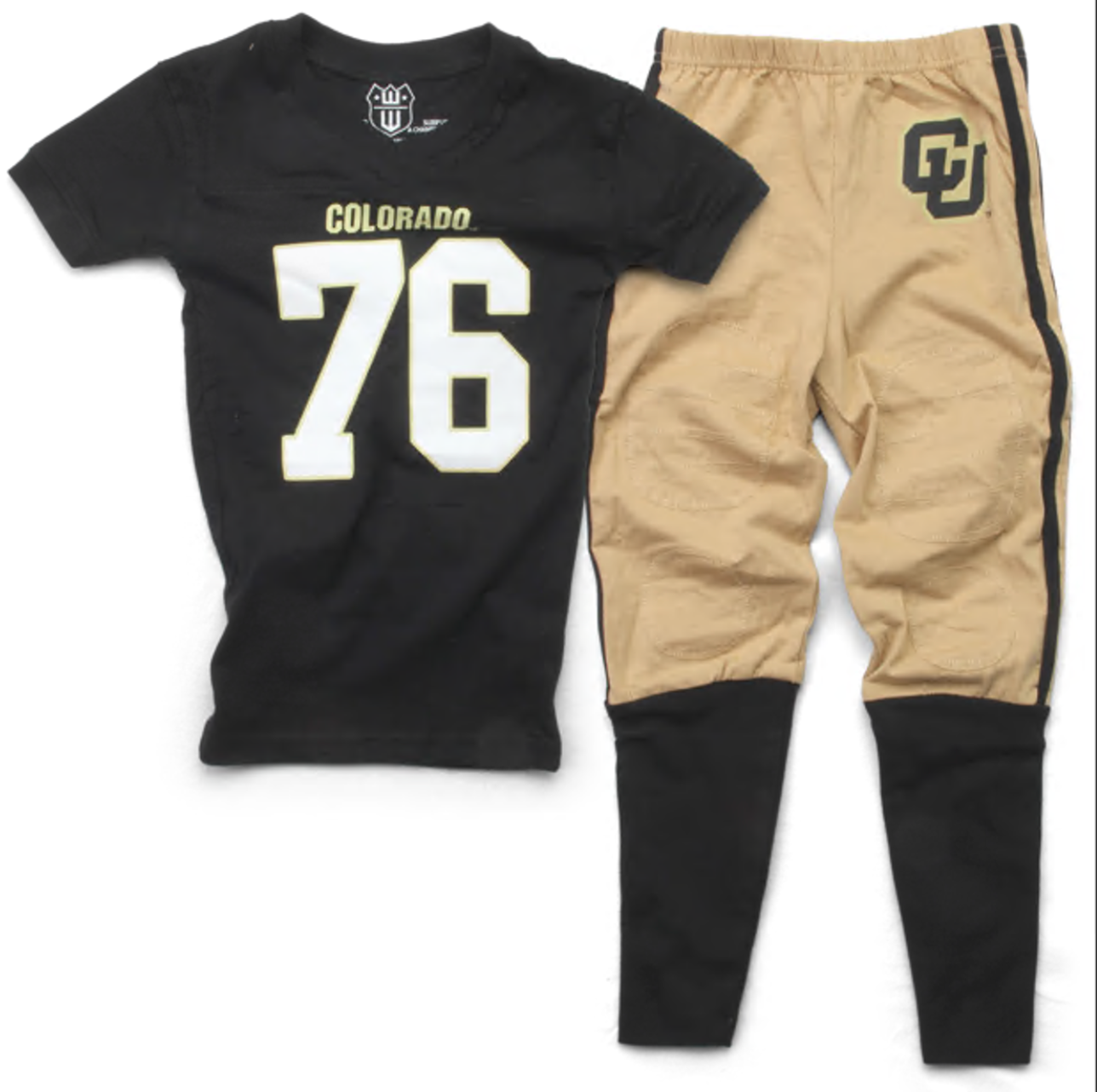 Colorado Buffaloes Kids SS Football Pajama