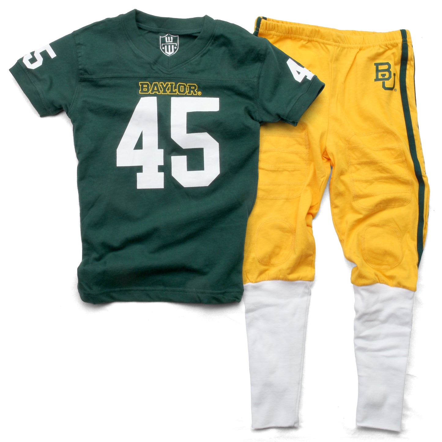 Baylor Bears Kids SS Football Pajama
