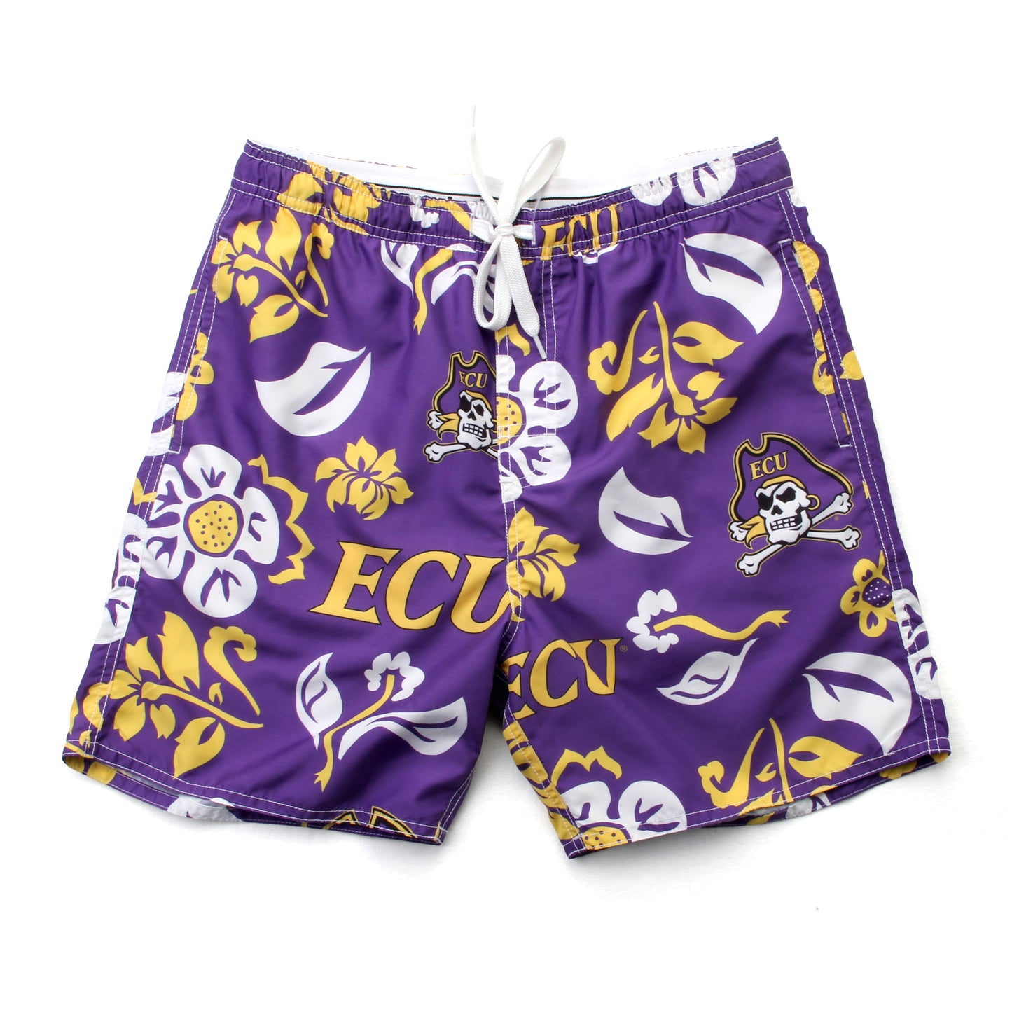 East Carolina Pirates Mens Floral Swim Trunks