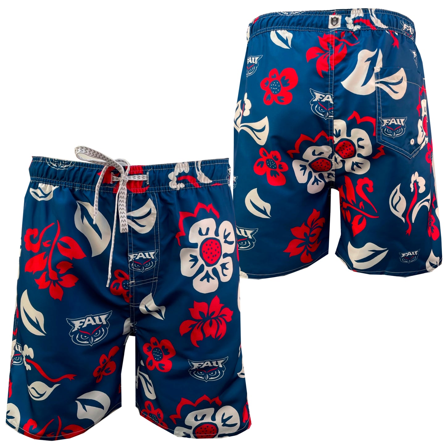 Florida Atlantic Owls Mens Swim Trunks