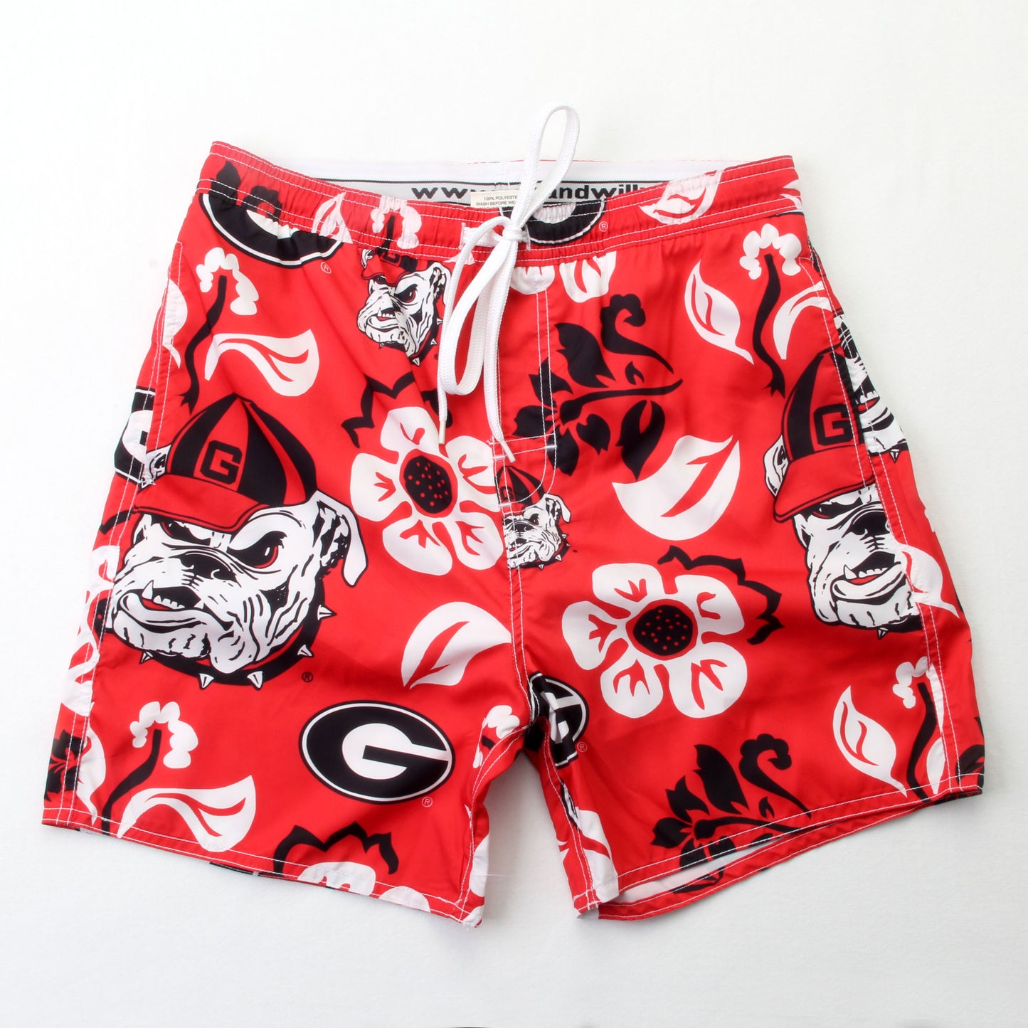 Georgia Bulldogs Men's Floral Swim Trunks