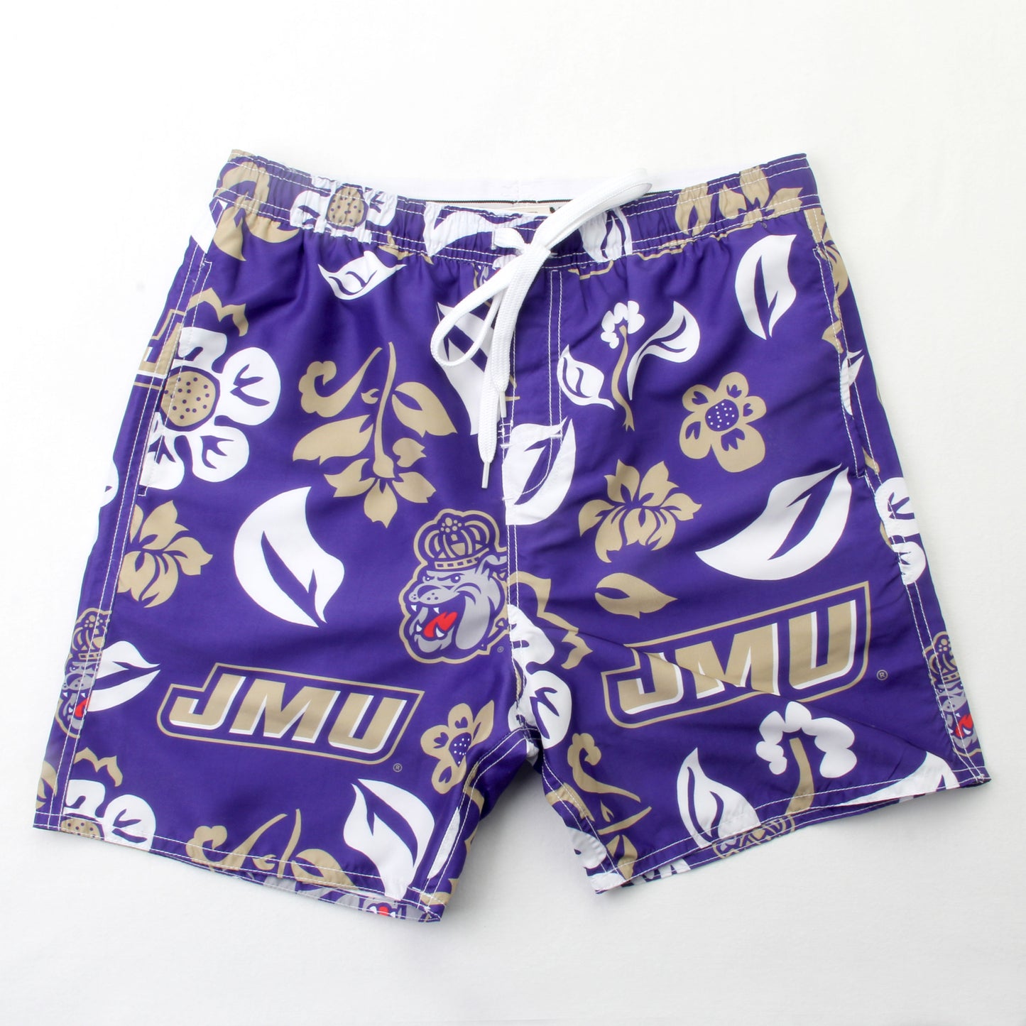 James Madison Dukes Men's Floral Swim Trunks