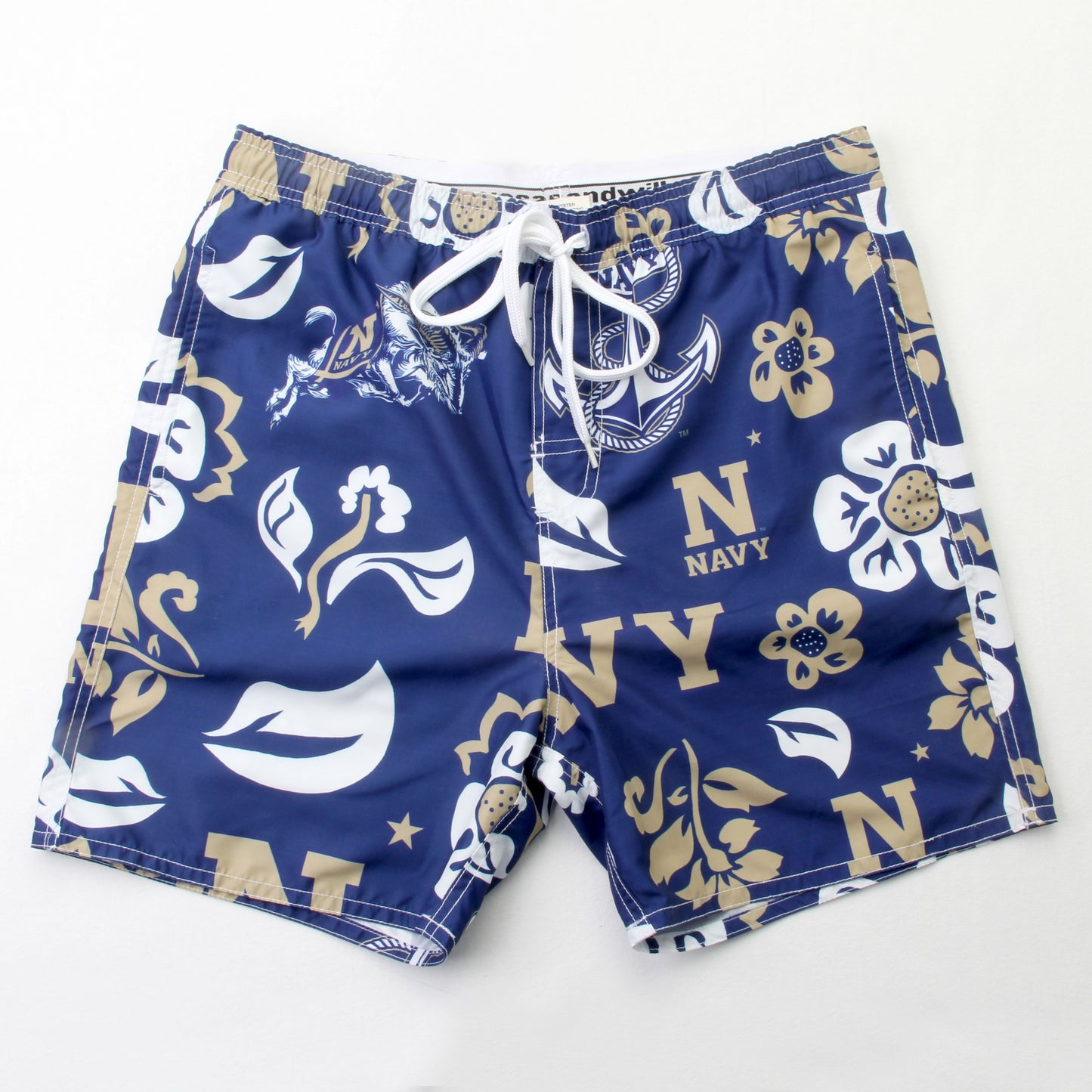 Naval Academy Midshipmen Men's Floral Swim Trunk