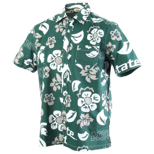 Michigan State Spartans Men's Floral Shirt