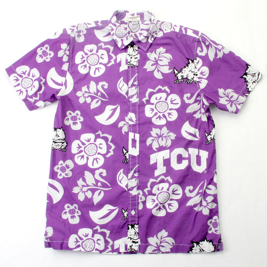 TCU Horned Frogs Men's Floral Shirt