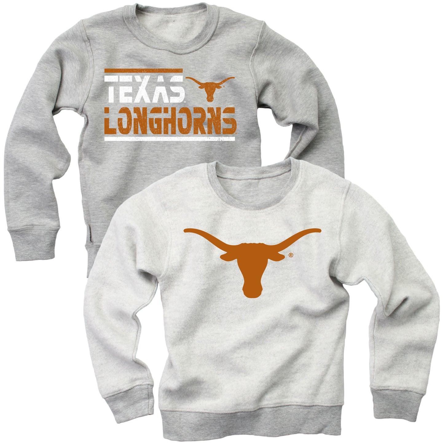 Texas Longhorns Youth Boys Reversible Fleece Crew