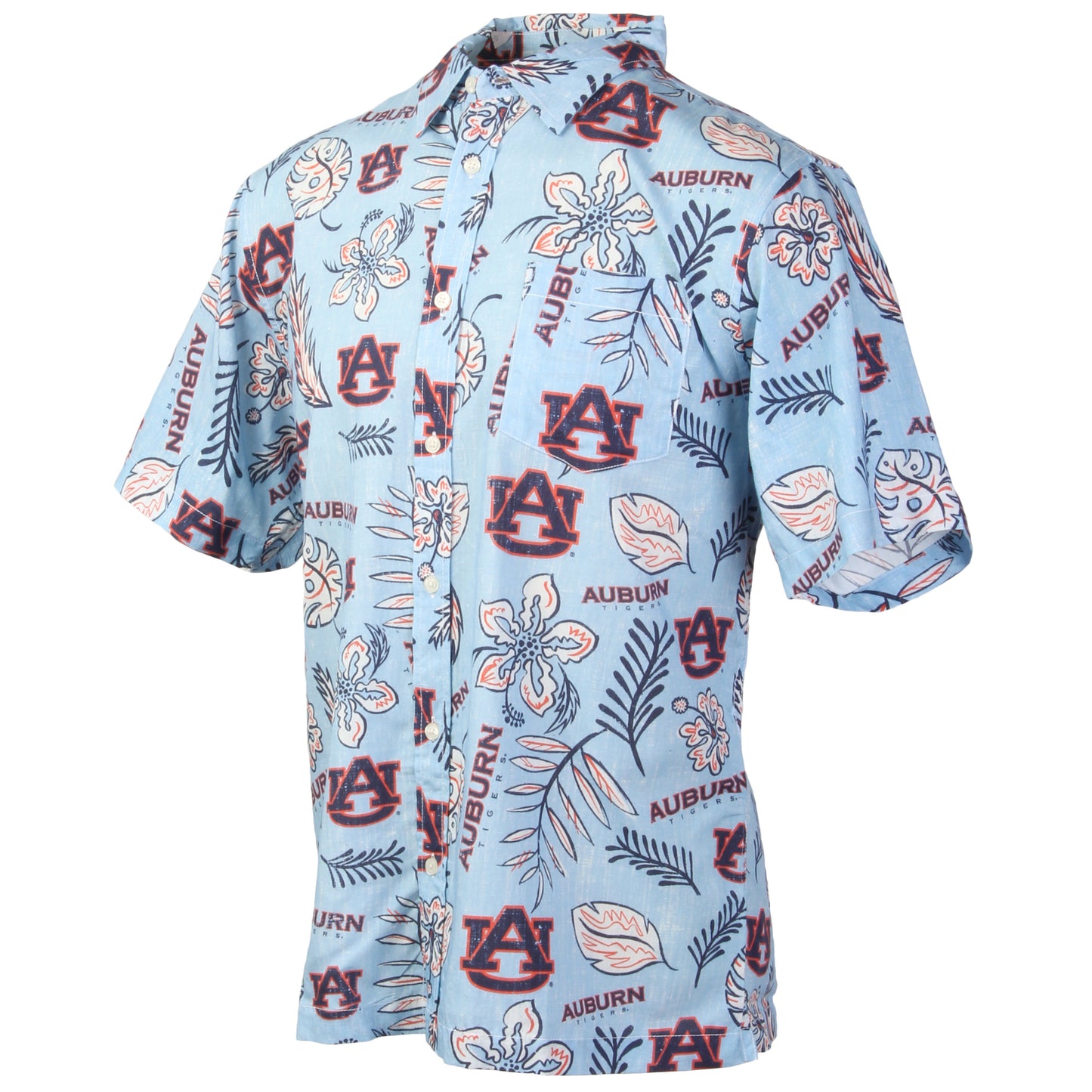 Auburn Tigers Mens Vintage Floral Shirt