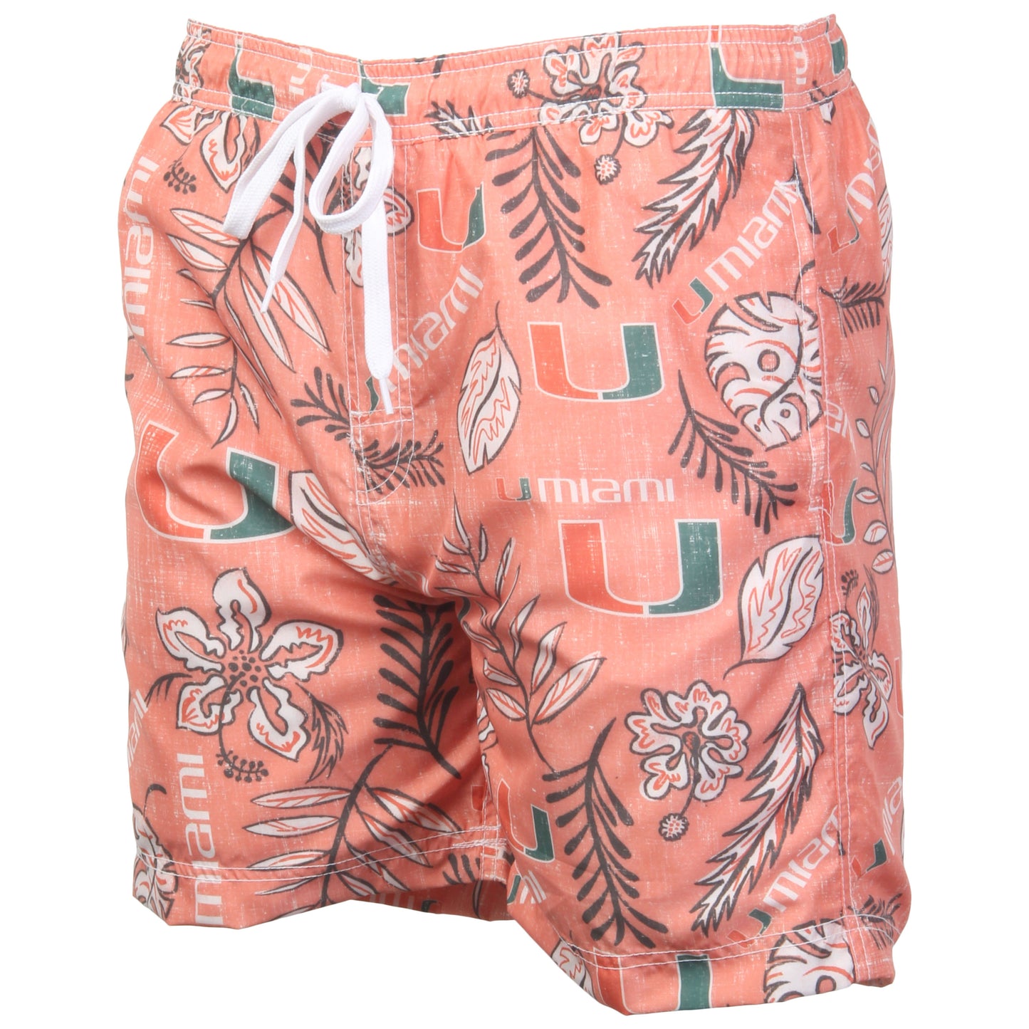 Miami Hurricanes Mens Vintage Swim Trunks