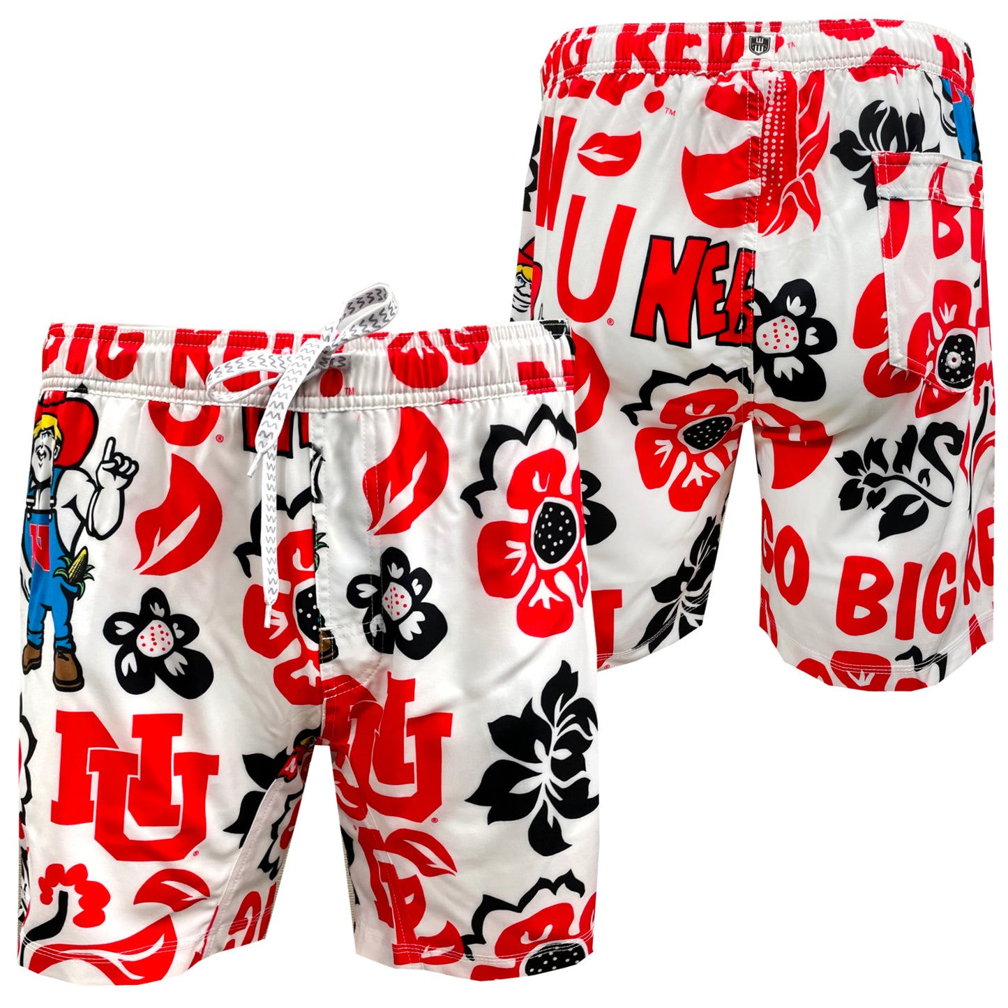 Nebraska Huskers Men's Vault Tech Swim Trunks