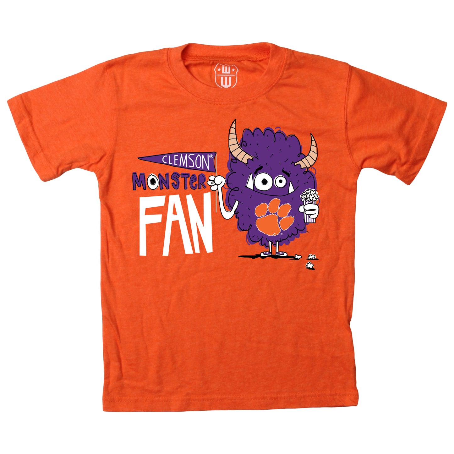 Clemson Tigers Youth Boys Monster Fan Tee