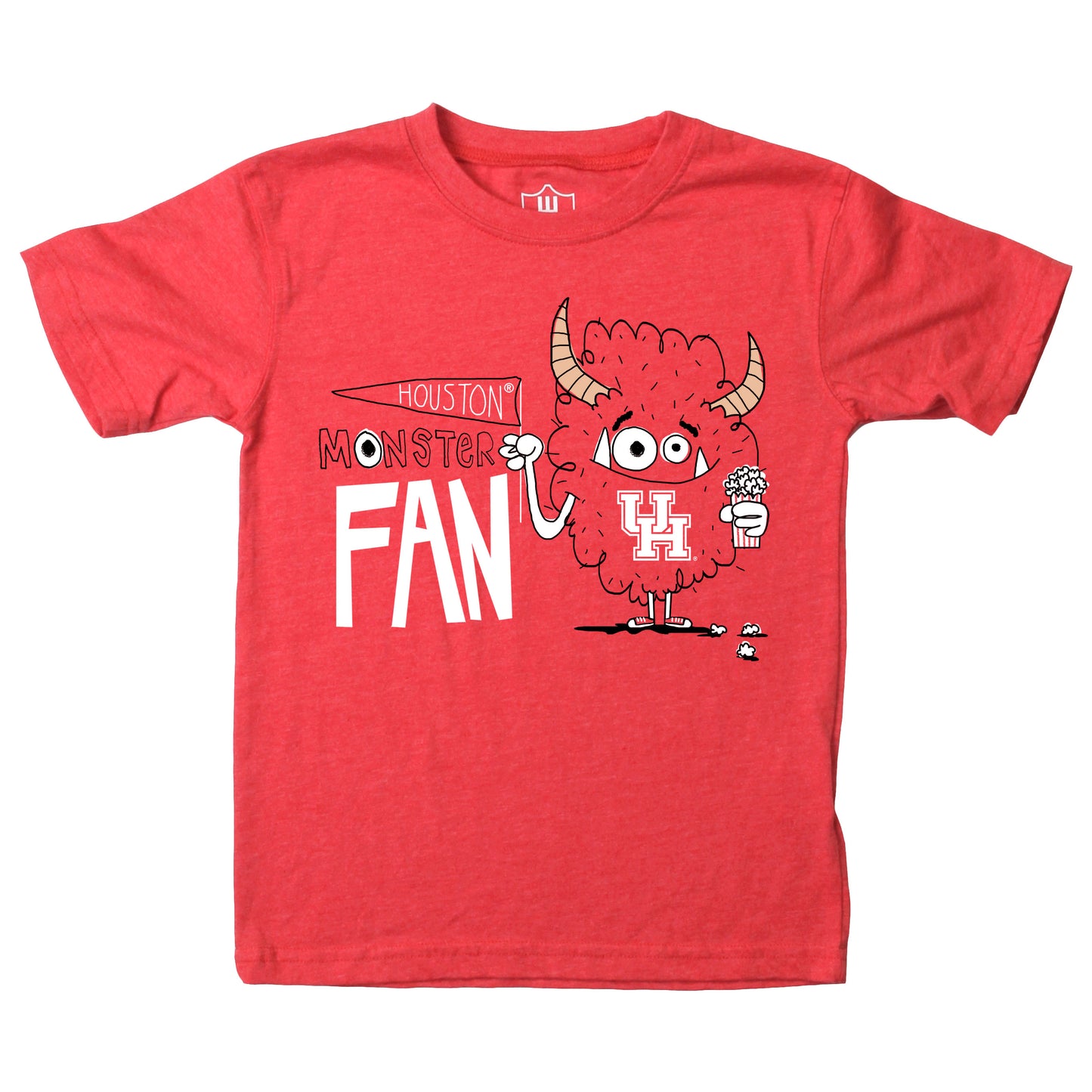 Houston Cougars Youth Boys Monster Fan Tee