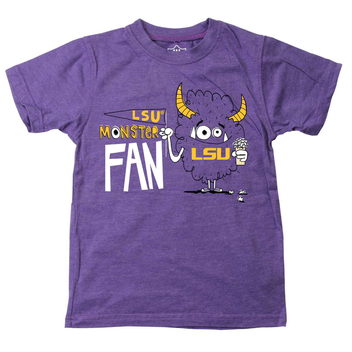LSU Tigers Youth Boys Monster Fan Tee Shirt