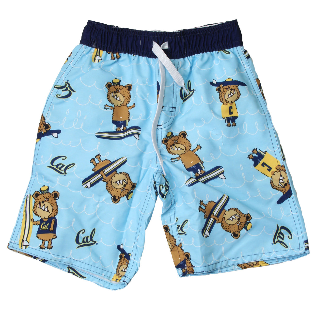 California Golden Bears Youth Boys Caricature Swim Trunk