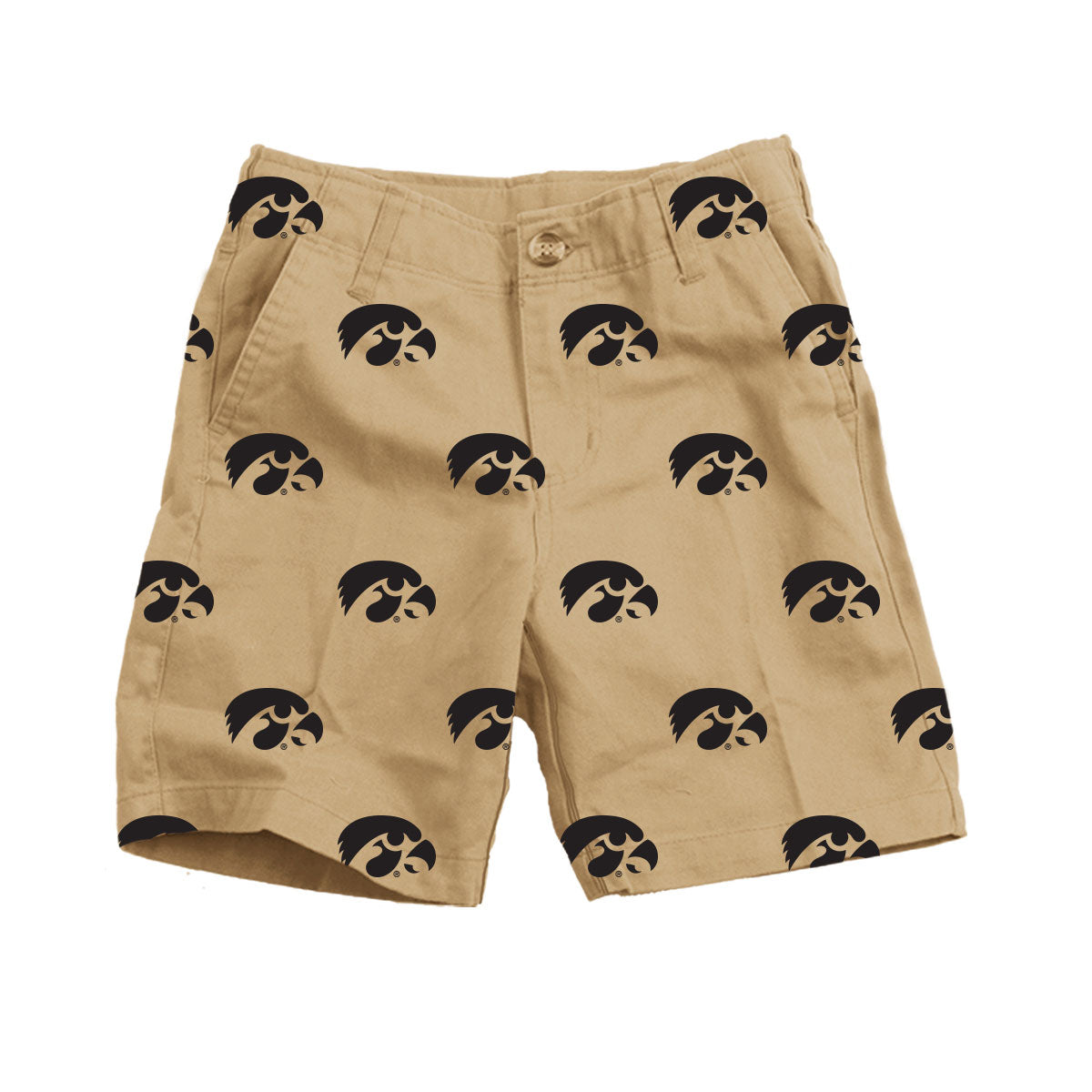 Iowa Hawkeyes Youth Boys Embroidered Twill Short