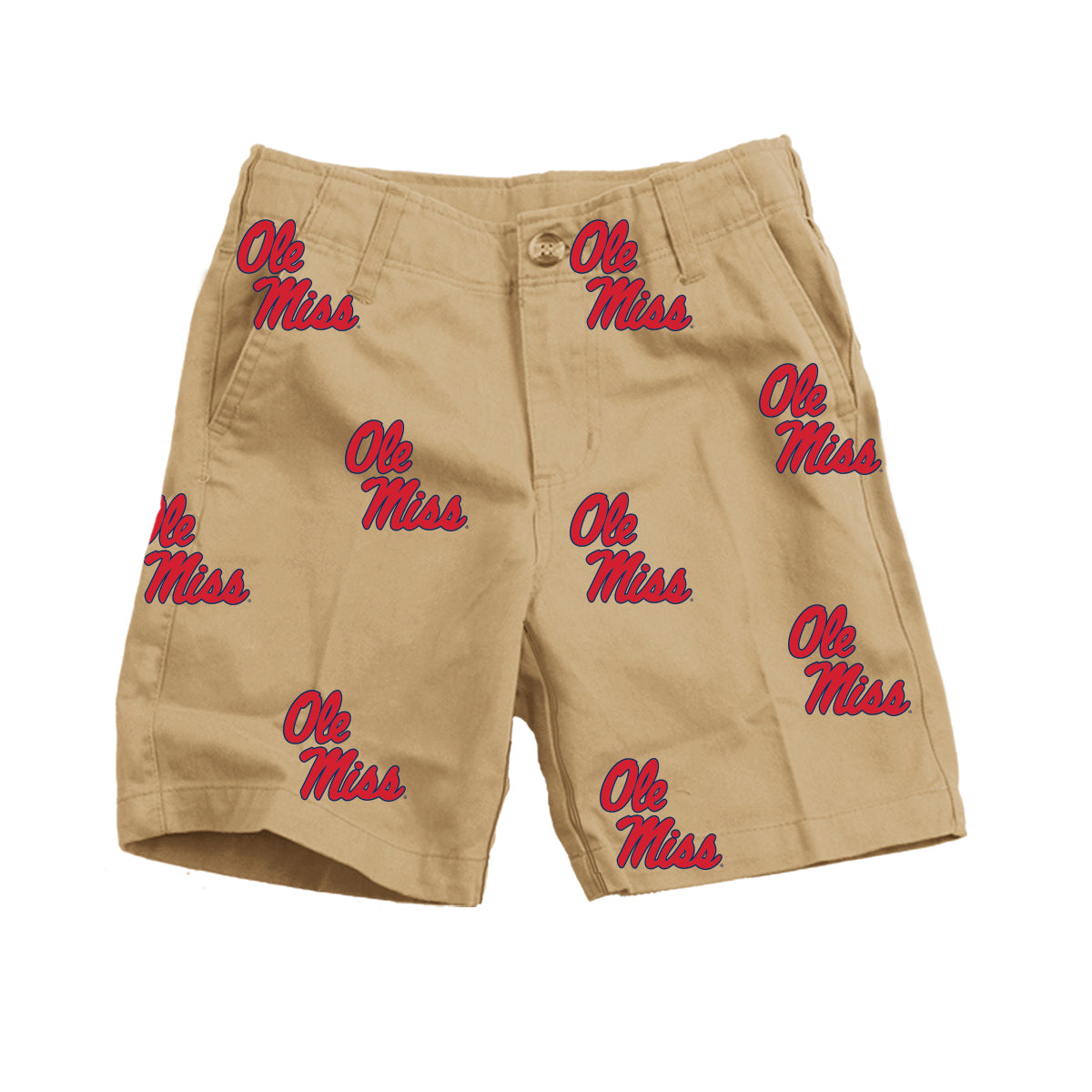 Ole Miss Rebels Youth Boys Embroidered Twill Short