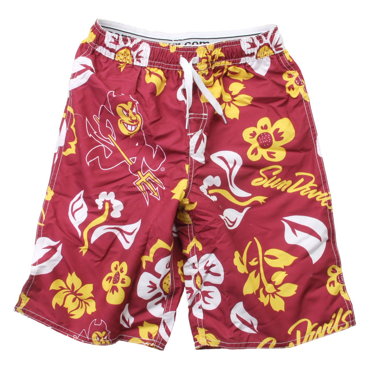 Arizona State Sun Devils Youth Boys Floral Volley Trunk