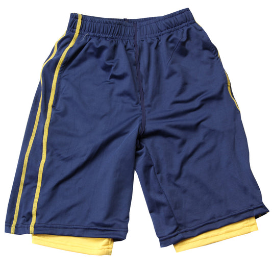 Youth Lined Performance Short--Navy