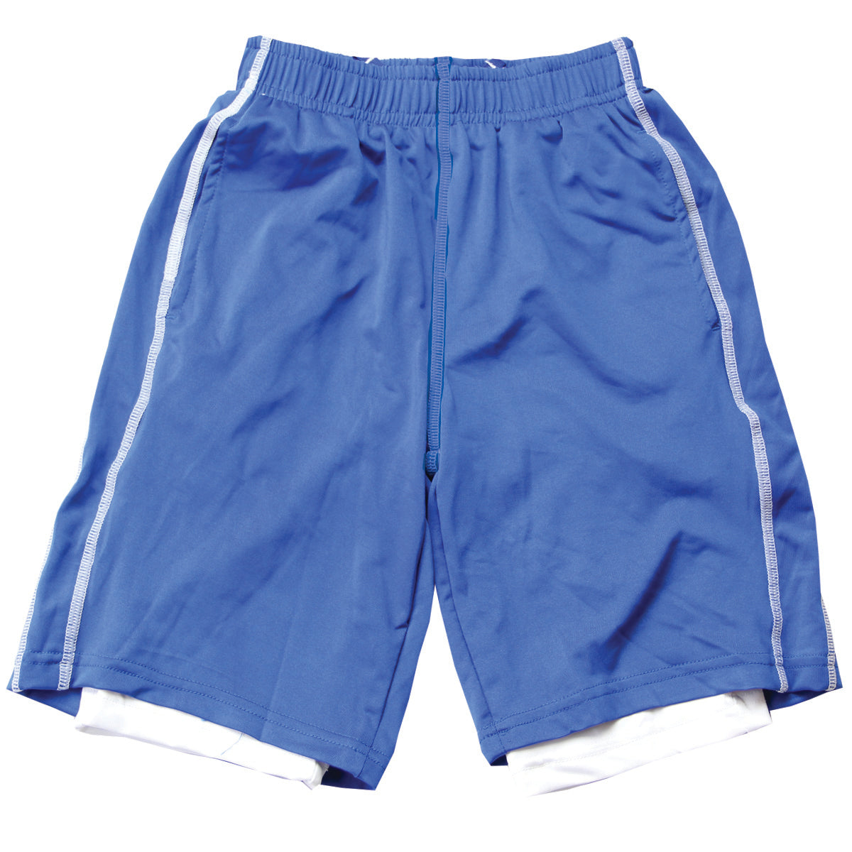 Youth Boys Lined Performance Short--Blue Moon
