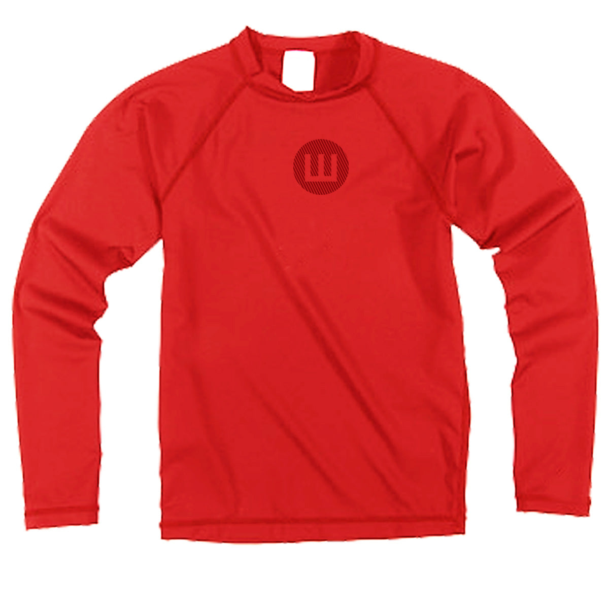 Youth Boys Long Sleeve Rashguard-Red