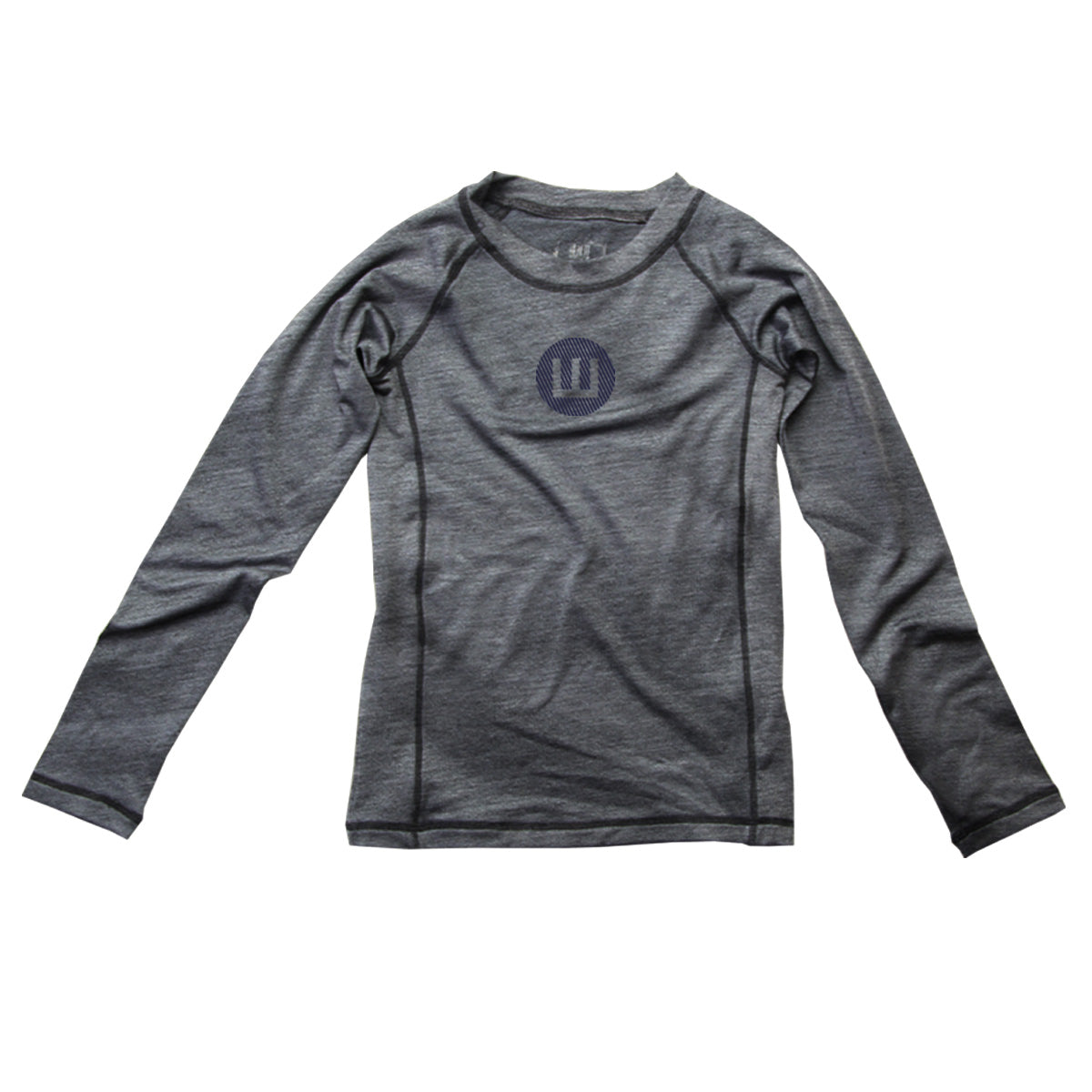 Youth Boys L/S Sun Safe Rash Guard-Dark Grey