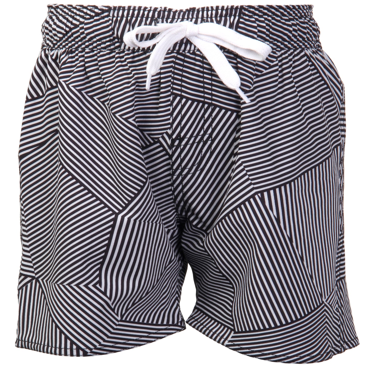 Youth Boys Patterned Lines Tech Swim Trunks