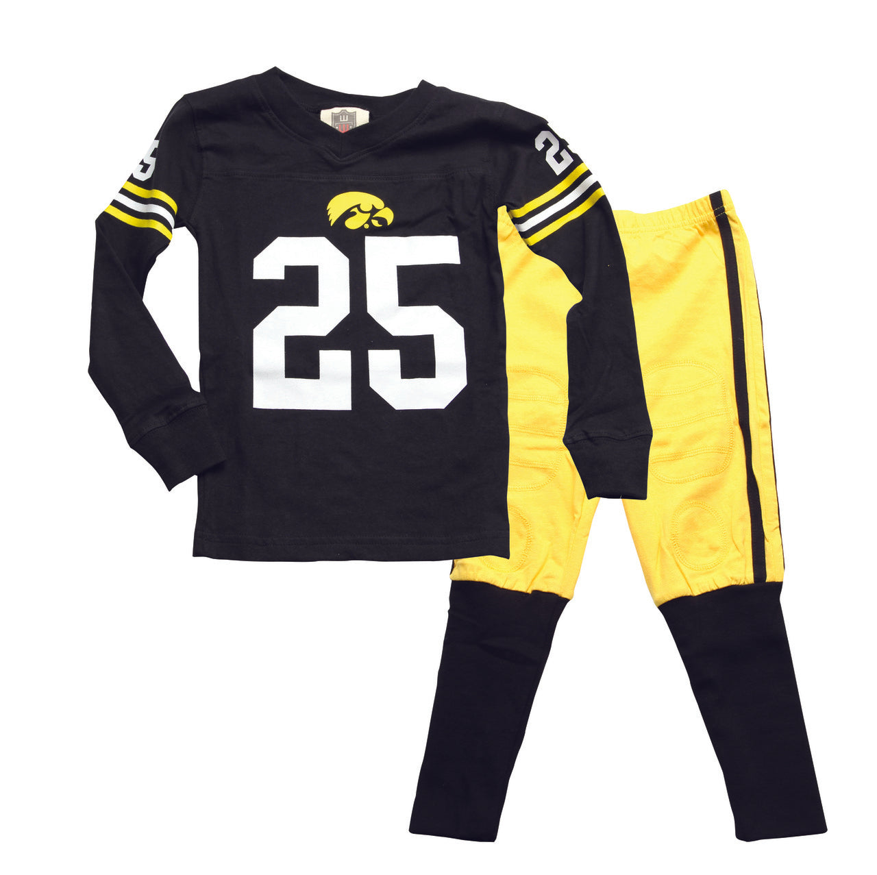 Iowa Hawkeyes Kids Football Pajamas