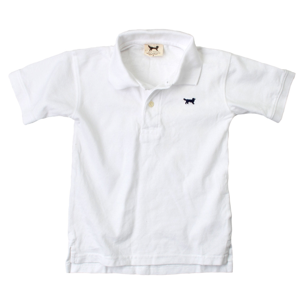Classic Short Sleeve Pique Polo/White