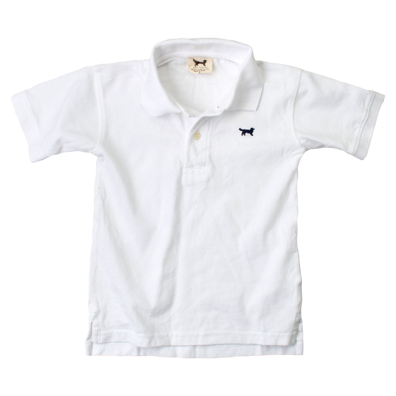 Youth Boys Classic Short Sleeve Pique Polo/White
