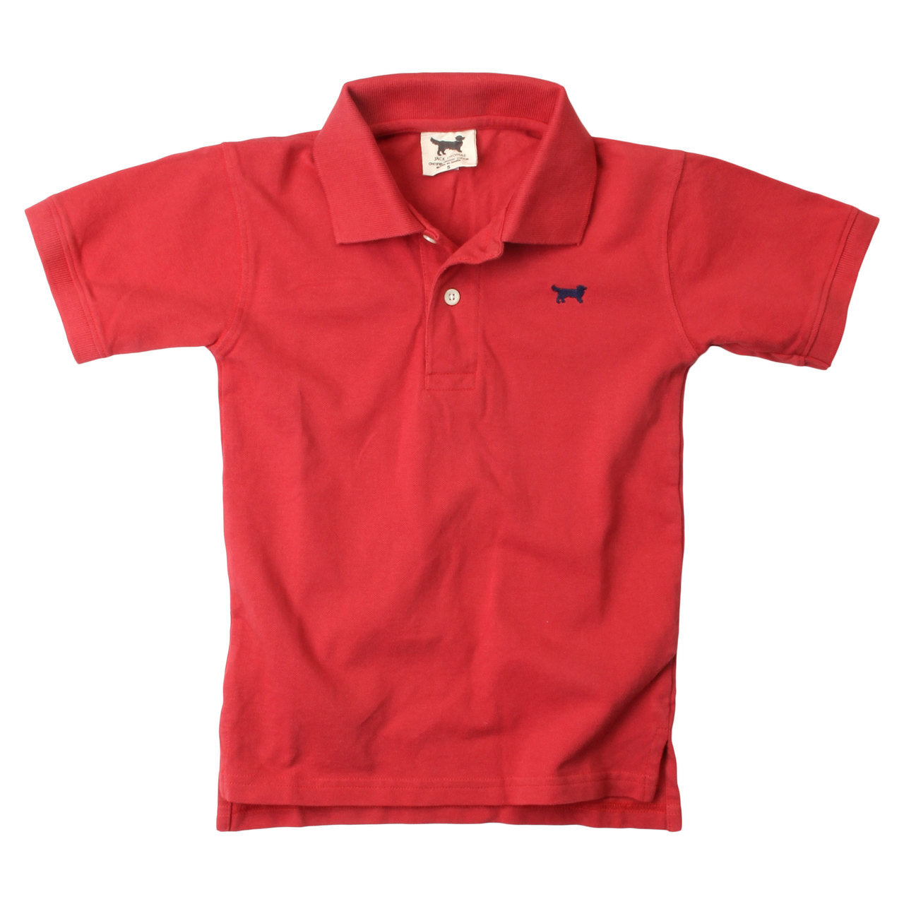 Youth Boys Classic Short Sleeve Pique Polo/Red