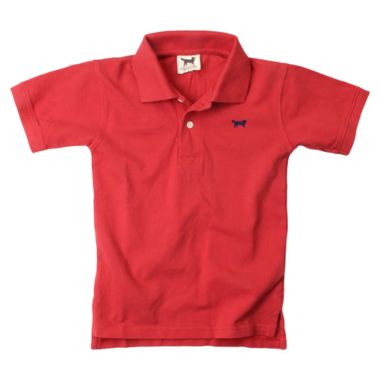 Classic Short Sleeve Pique Polo/Red