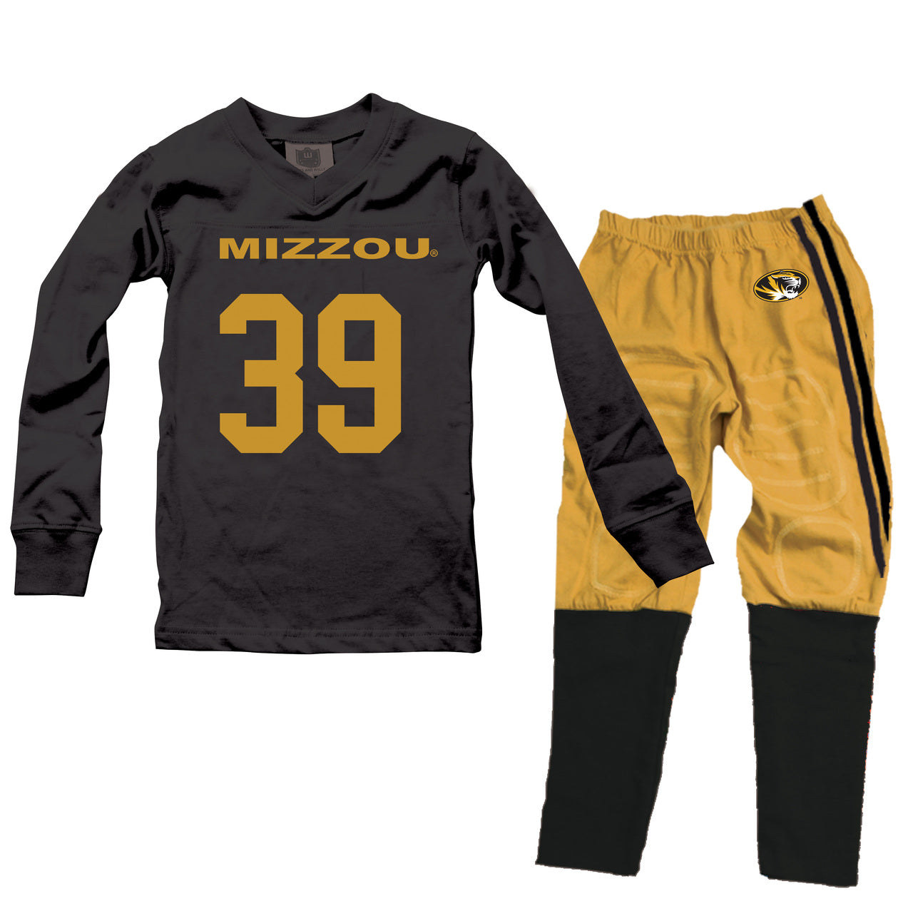 Missouri Tigers Kids Football Pajama
