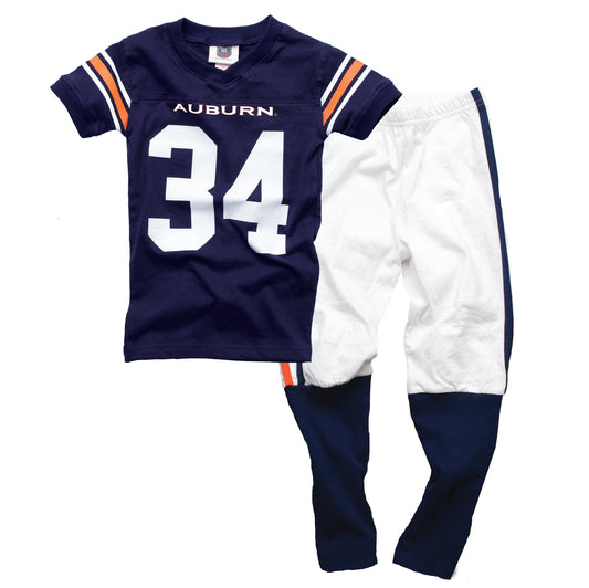 Auburn Tigers Youth SS Football PJ