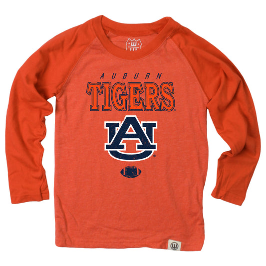 Auburn Tigers Youth Boys LS Raglan