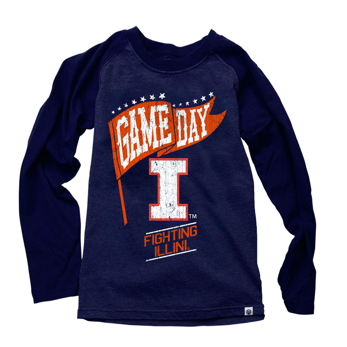 Illinois Fighting Illini Youth Boys Blend LS Raglan