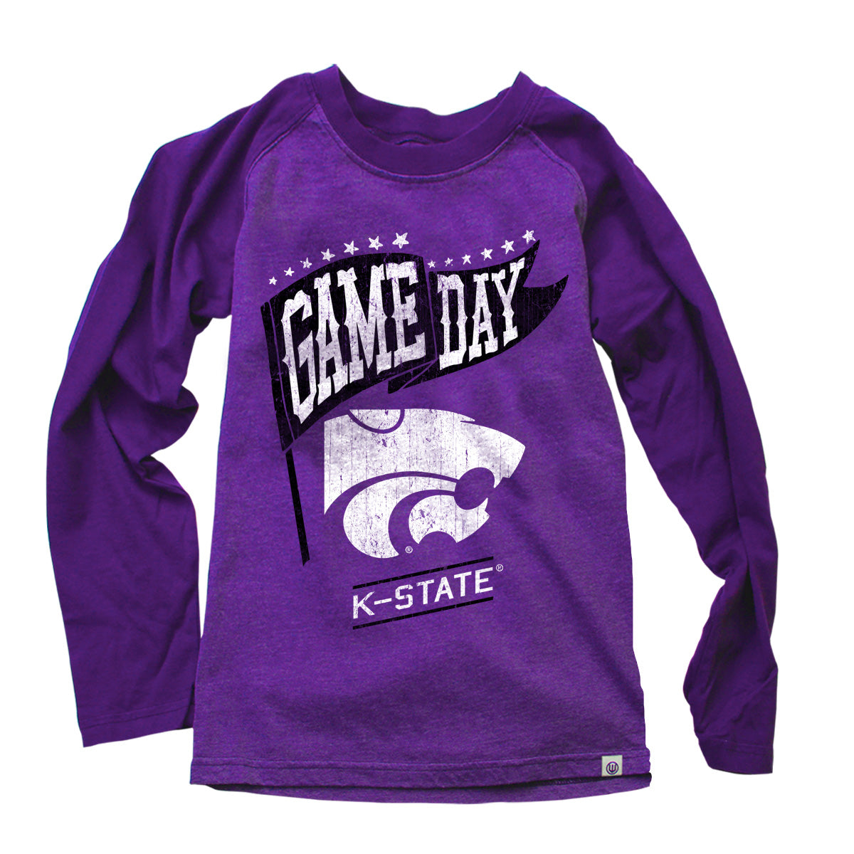 Kansas State Wildcats Youth Boys Blend LS Raglan