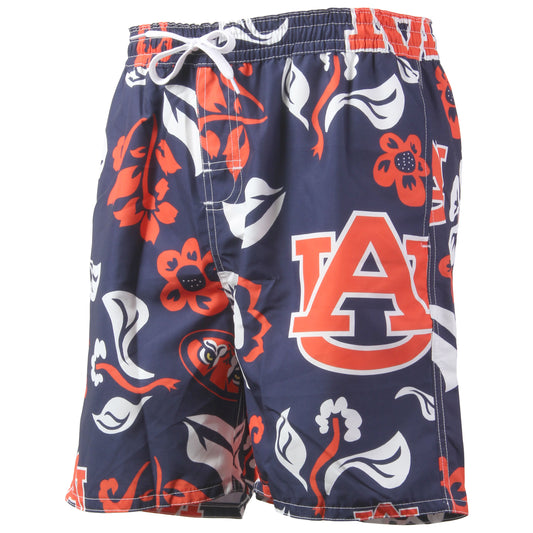 Auburn Tigers Men's Floral Swim Trunk