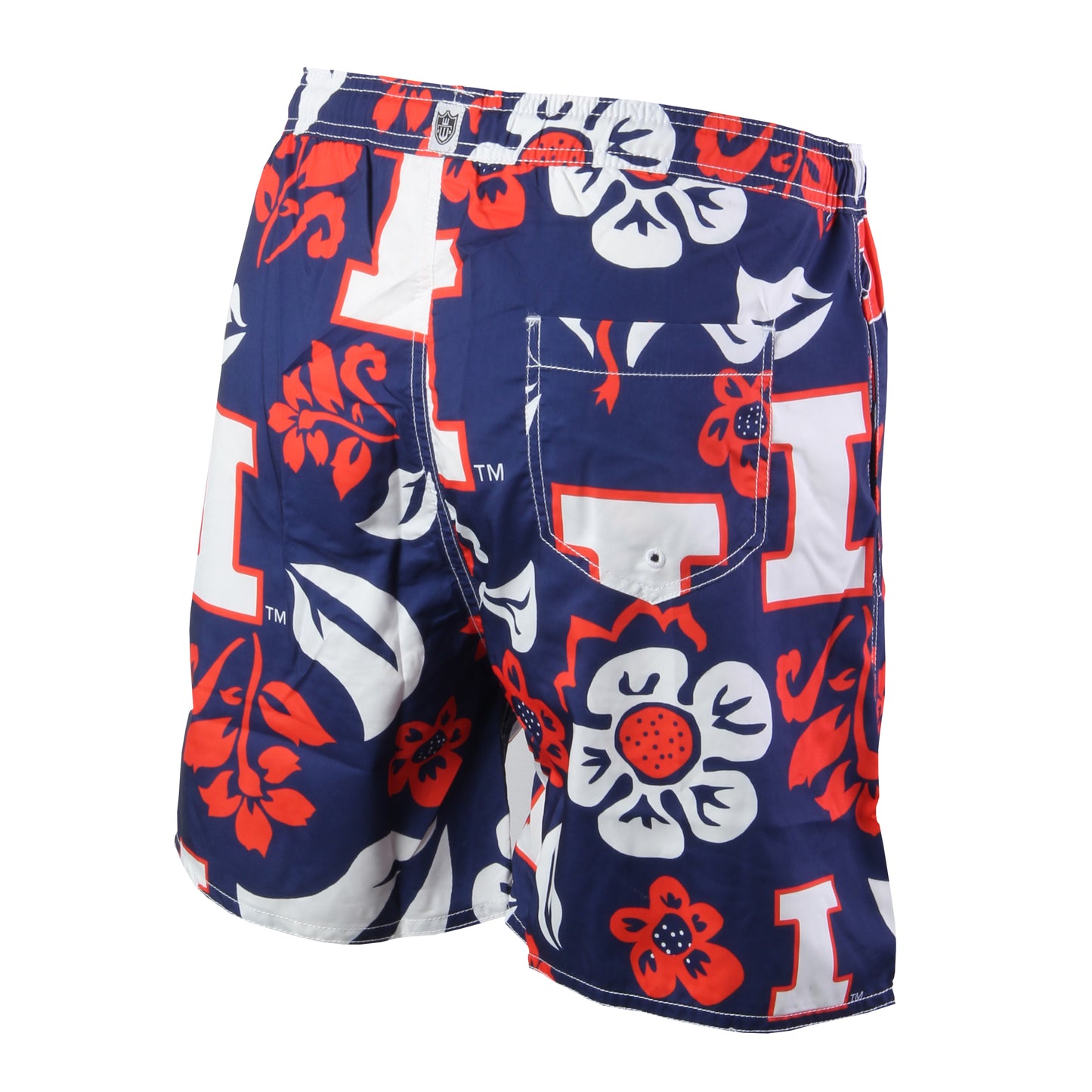 Illinois Fighting Illini Men's Floral Swim Trunk