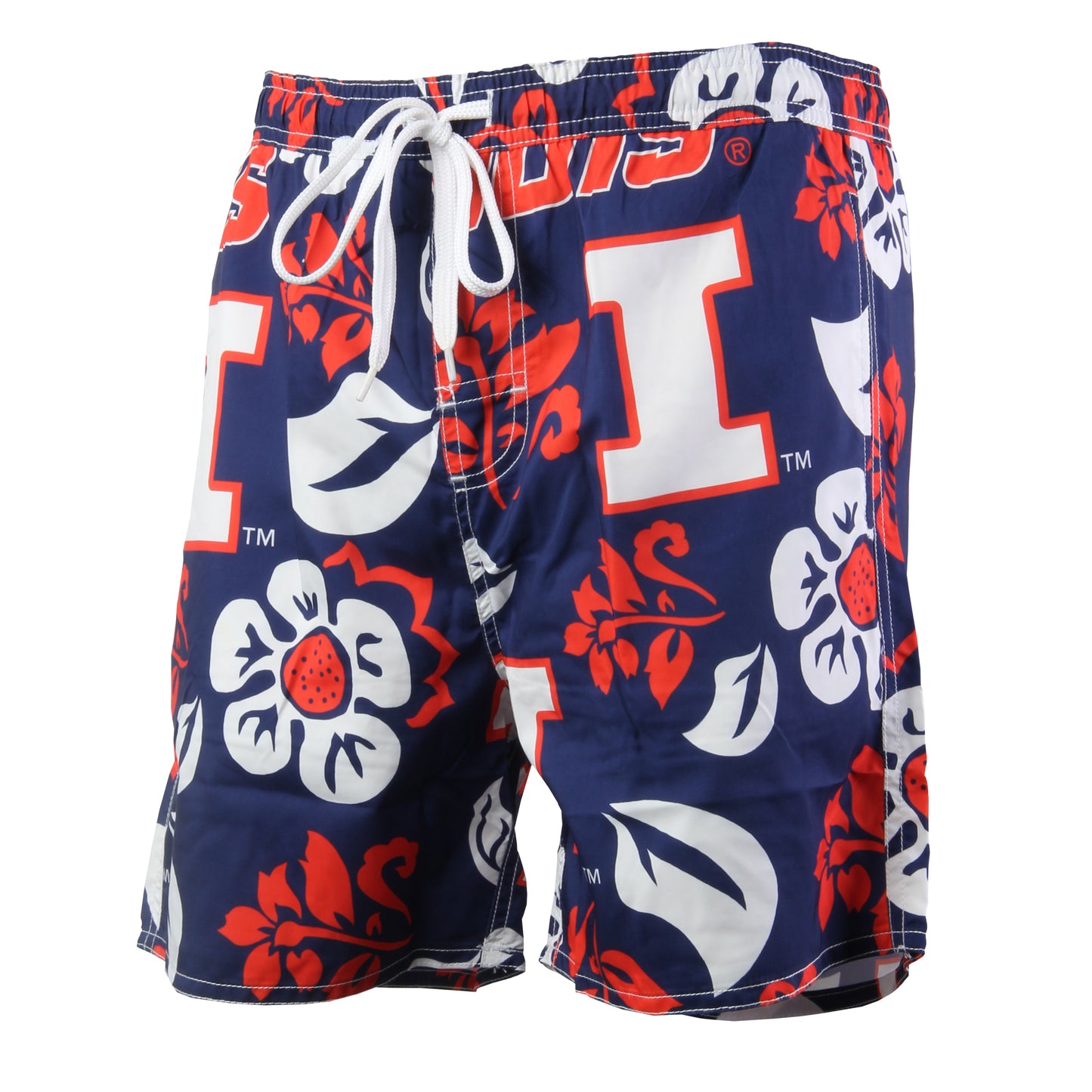 Illinois Fighting Illini Men's Floral Swim Trunk