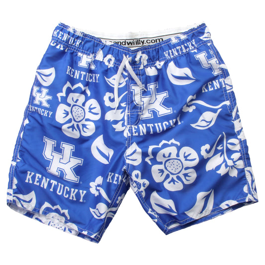 Kentucky Wildcats Men's Floral Swim Trunk