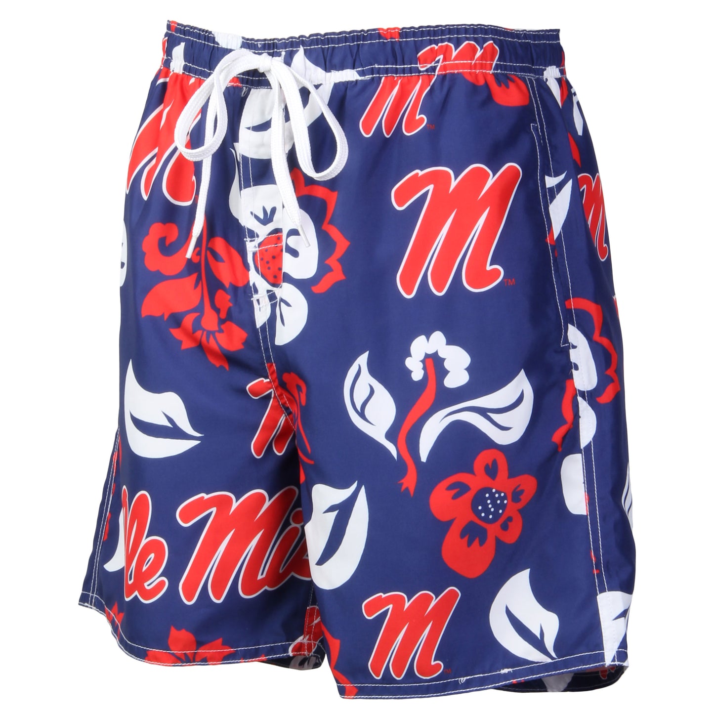 Ole Miss Rebels Men's Floral Swim Trunk