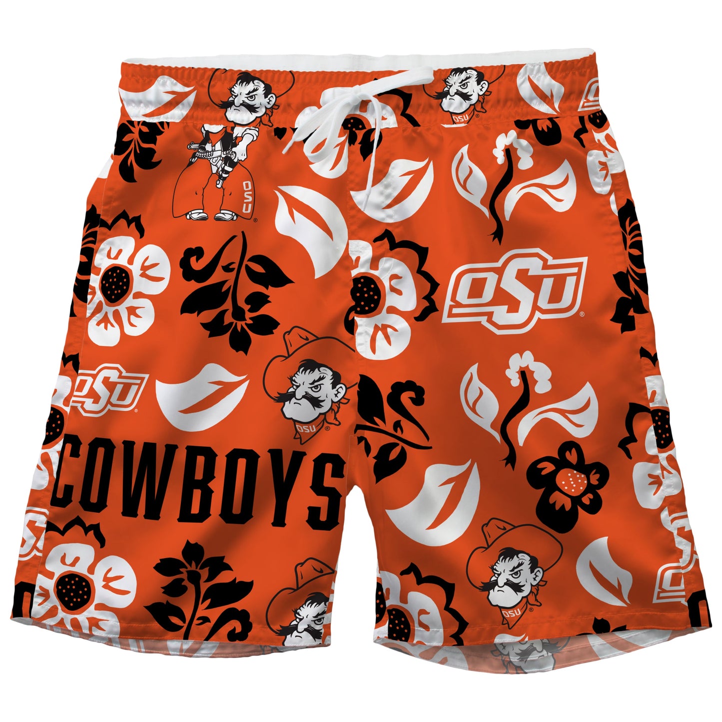 Oklahoma State Cowboys Men's Floral Swim Trunk