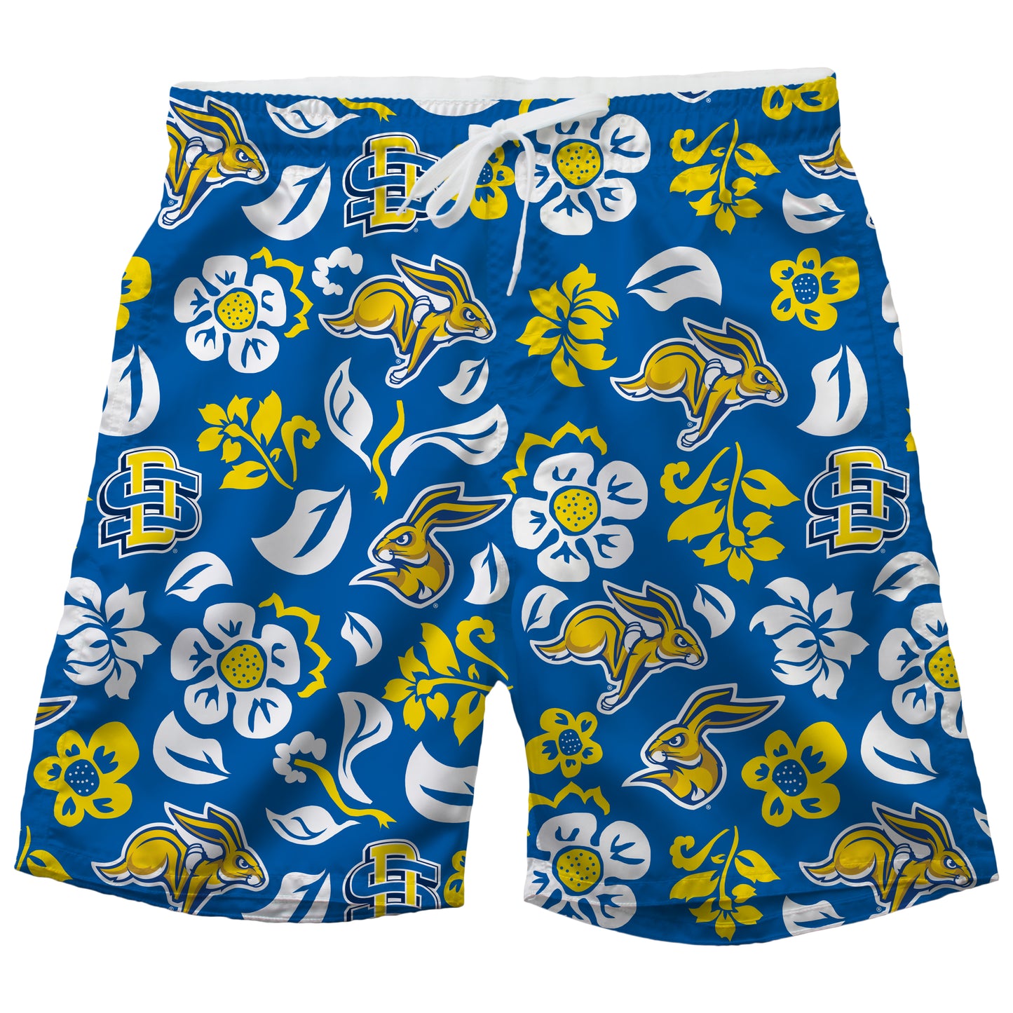 South Dakota State Jackrabbits Men's Floral Swim Trunk