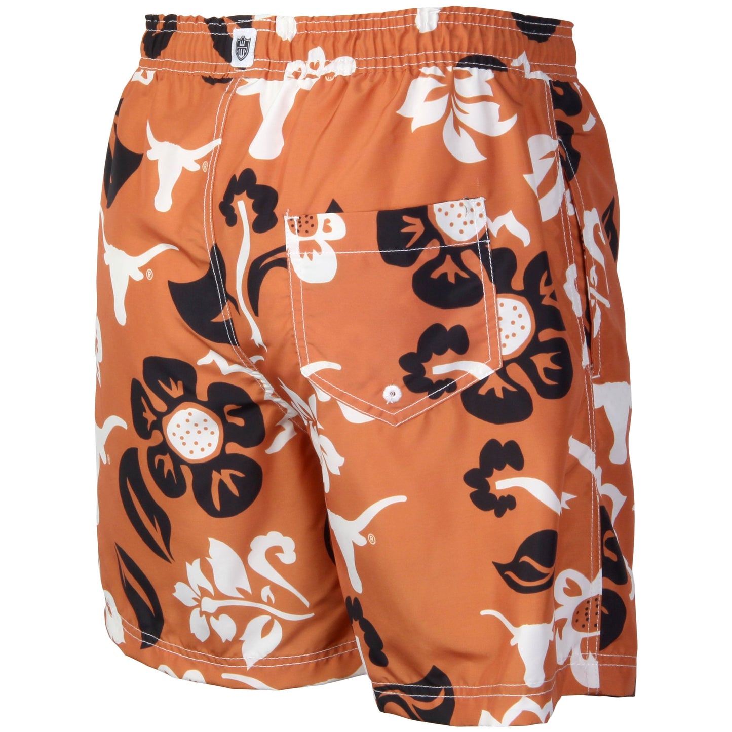 Texas Longhorns Mens Floral Swim Trunks