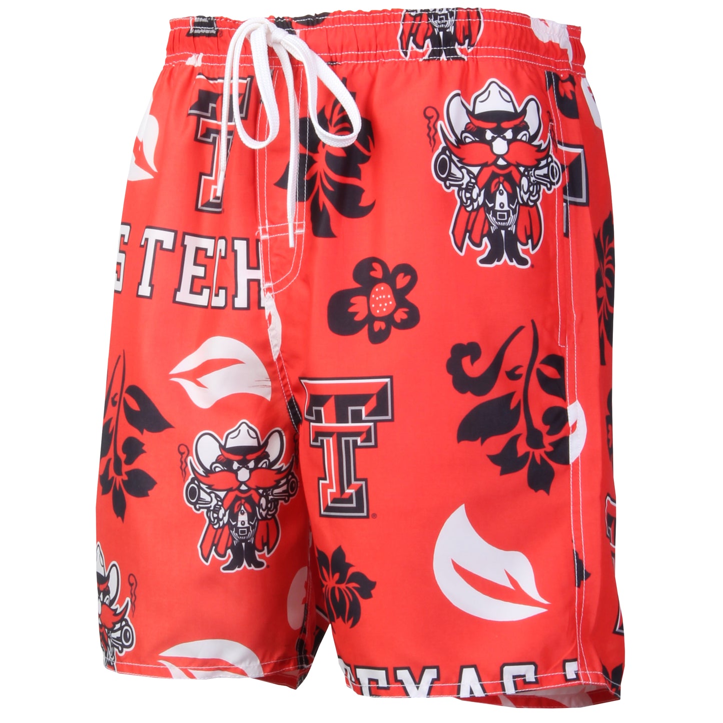 Texas Tech Red Raiders Men's Floral Swim Trunk